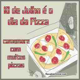 Dia da pizza  - Vídeo  Datas para Redes Sociais